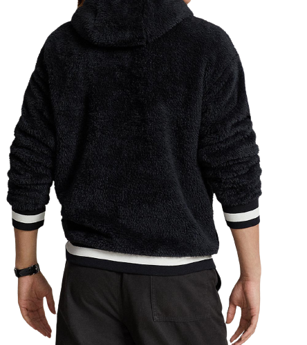 RALPH LAUREN Sweatshirt logo sherpa black