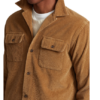 ralph lauren surchemise velours marron grosse côte