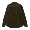 chemise bronze kaki en velours