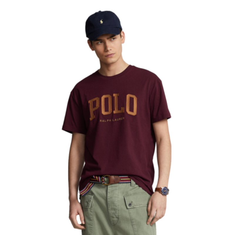 t-shirt polo ralph lauren brodé bordeaux chez sport aventure à Orange