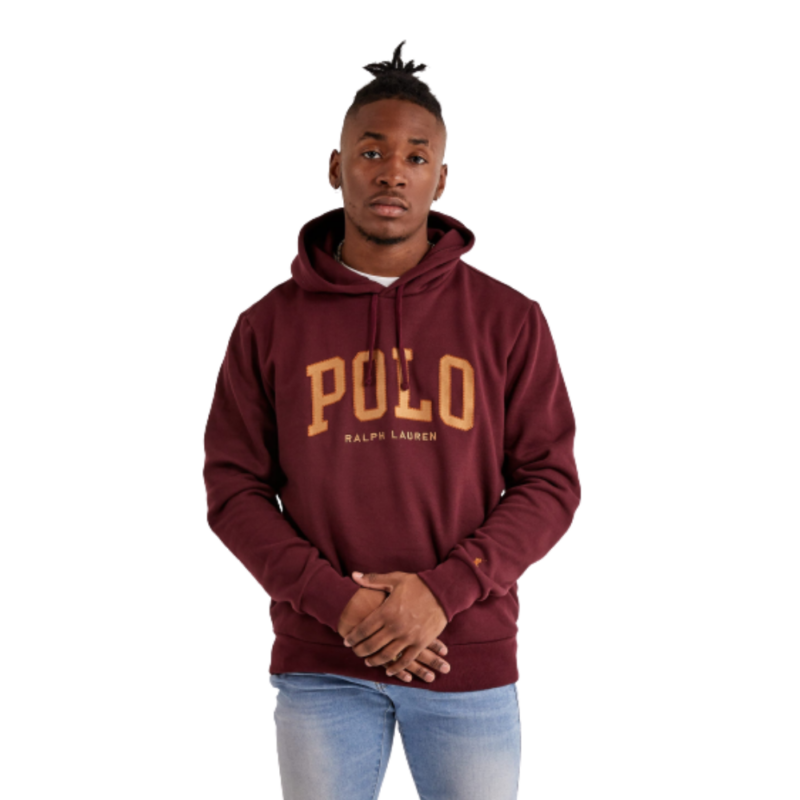sweat ralph lauren à capuche bordeaux chez sport aventure à Orange