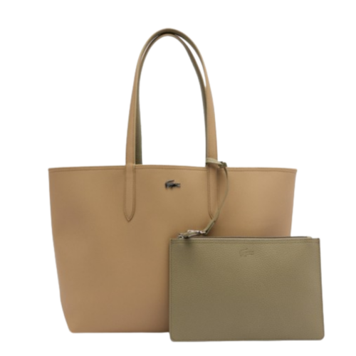 LACOSTE Sac cabas Anna Réversible beige