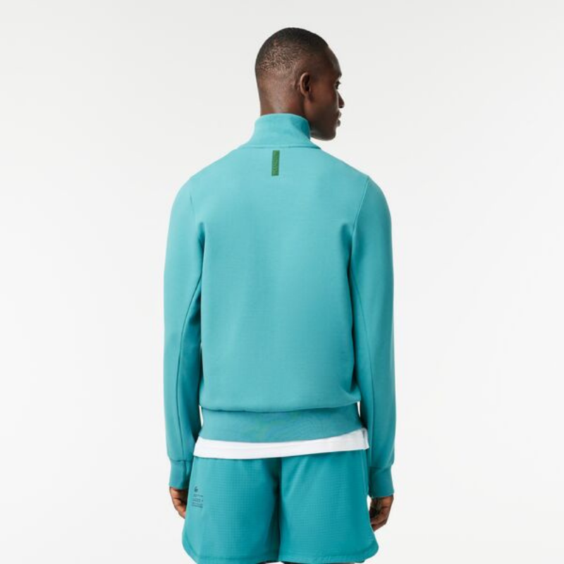 veste lacoste zippée bleu