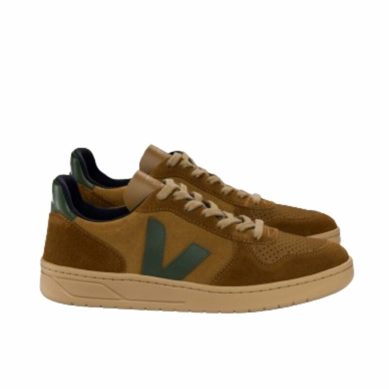 basket veja v-10 en suede camel chez sport aventure à Orange