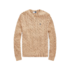 pull beige ralph lauren col rond