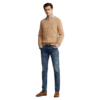 pull col rond beige torsadé ralph lauren