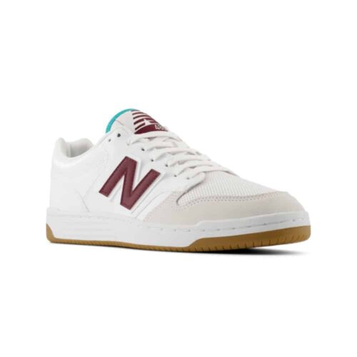 NEW BALANCE 480 white/burgundy Homme