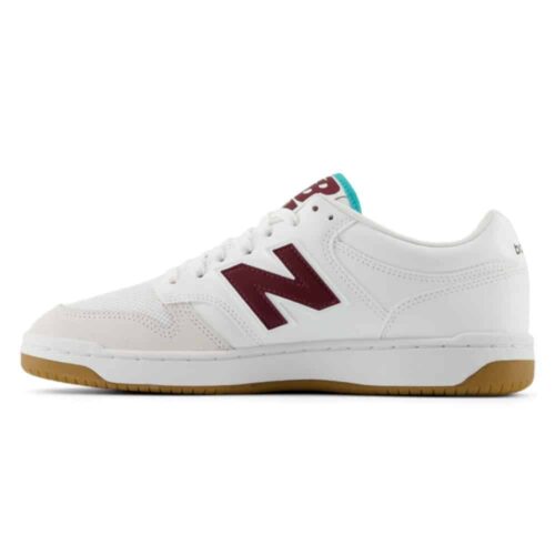 NEW BALANCE 480 white/burgundy Homme