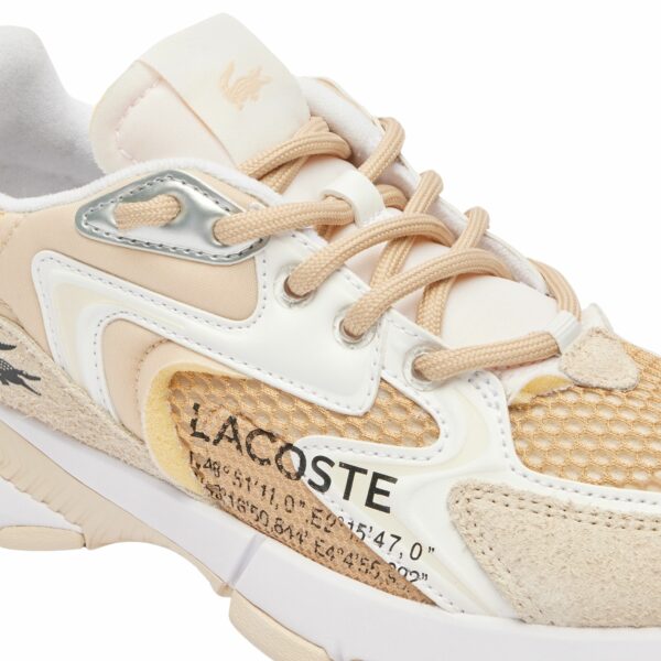 chaussures running lacoste L003 beige