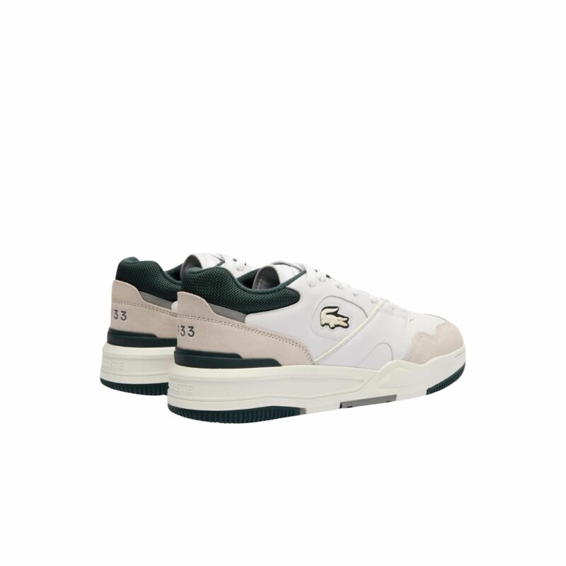 sneakers lacoste en cuir lineshot white green