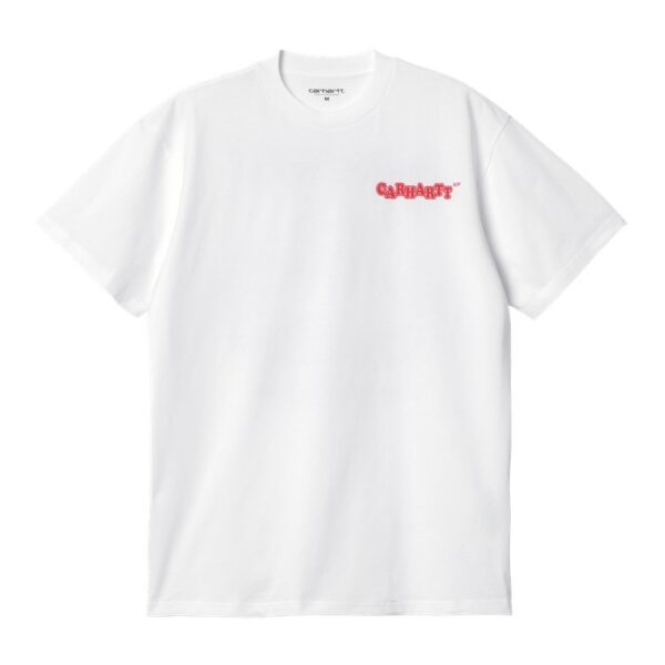 t-shirt carhartt wip fast food white blanc et rouge chez sport aventure à Orange