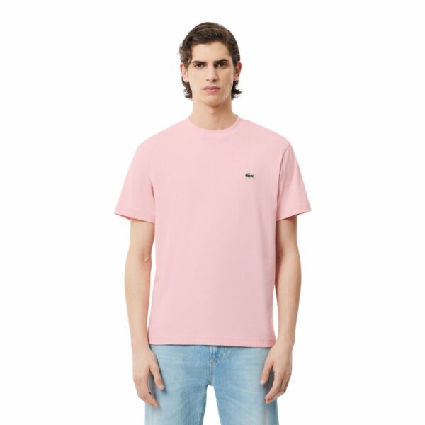 nouveau t-shirt Lacoste classic fit en coton ROSE chez sport aventure à Orange