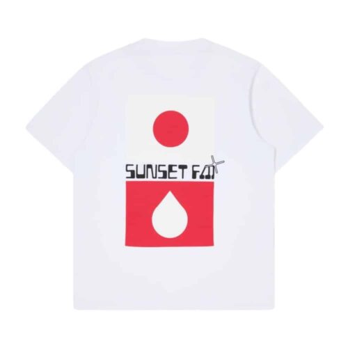 EDWIN T-shirt Sunset white