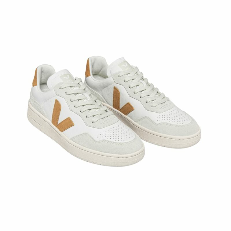 V-90 basket homme veja blanc camel umber