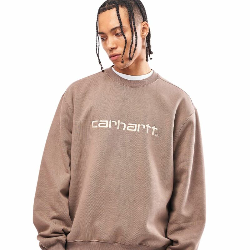 SWEATShirt carhartt col rond branch marron chez sport aventure à Orange