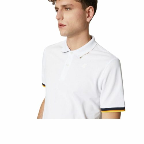 K WAY Polo Vincent Contrast Blanc