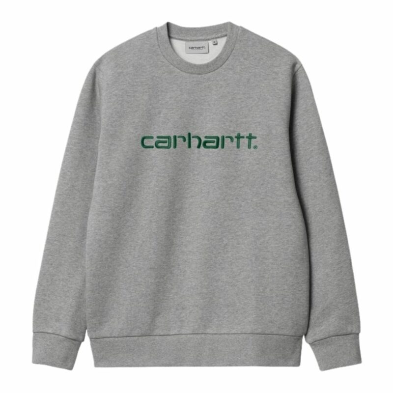 Sweatshirt carhartt col rond grey en coton épais chez sport aventure à Orange