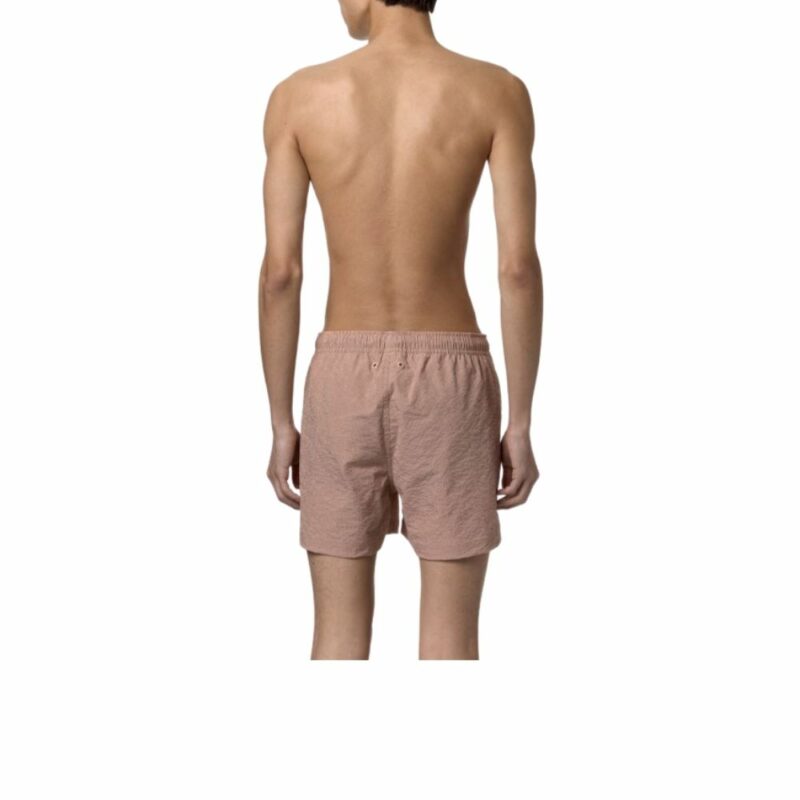 k-way short rose à rayures pour homme