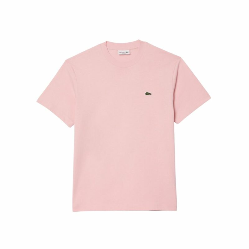 nouveau t-shirt Lacoste classic fit en coton ROSE chez sport aventure à Orange