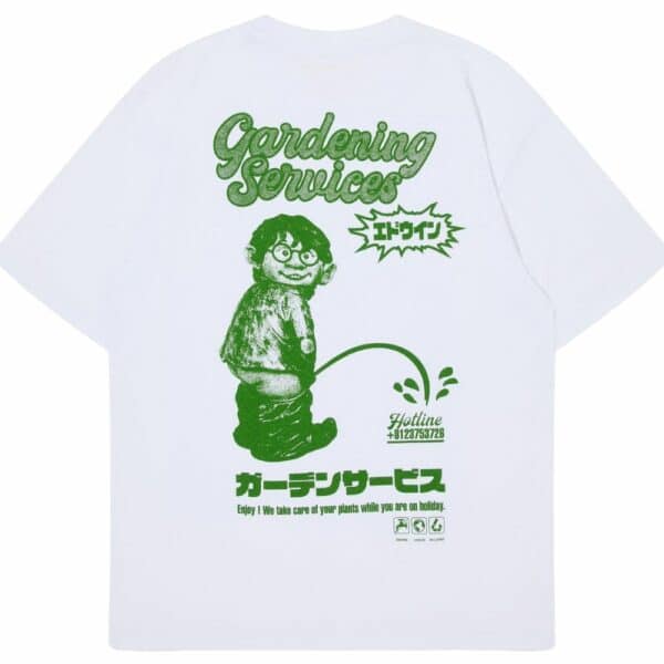 t-shirt edwin homme gardening made in japan