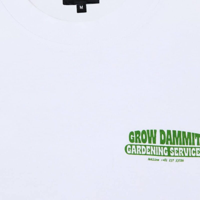 t-shirt edwin homme gardening white