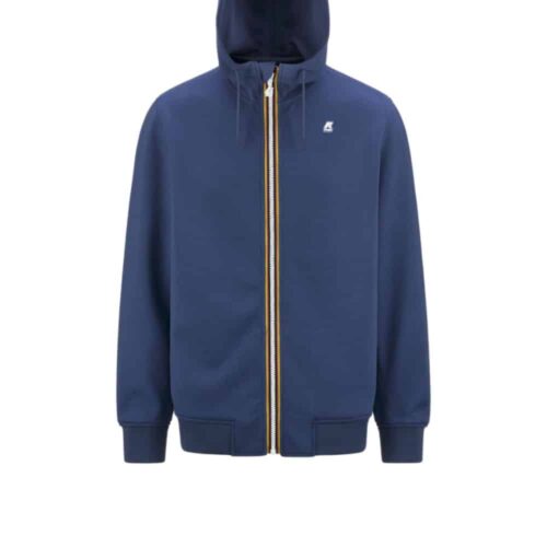 K-WAY Sweat zippé Rainer blue fiord