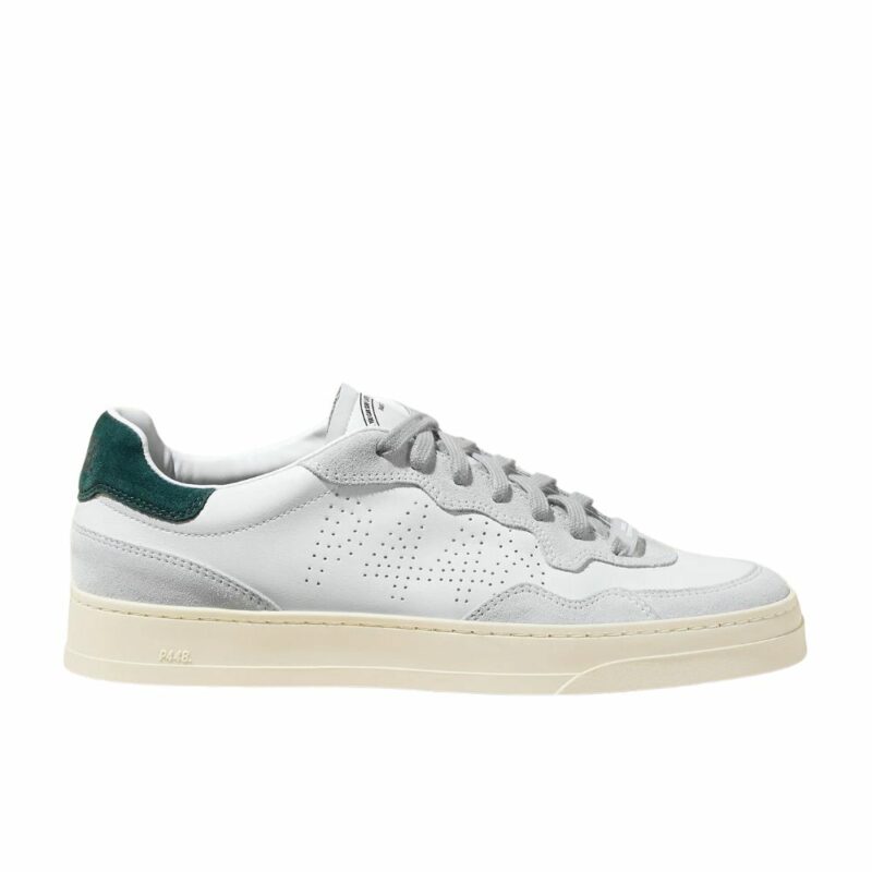 BASKET BALI EN CUIR WHITE GREEN POUR HOMME CHEZ SPORT AVENTURE A oRANGE