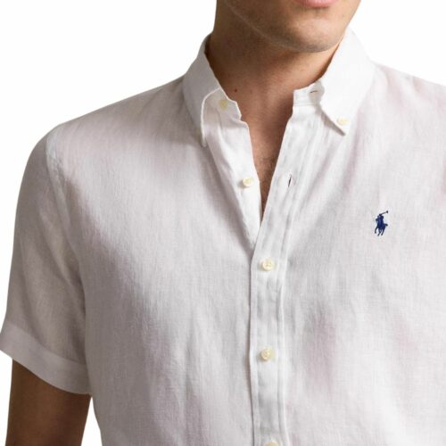 RALPH LAUREN Chemise mc lin white