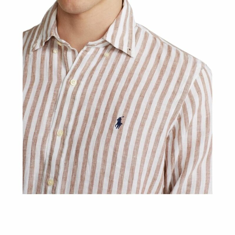 chemise beige ralph lauren