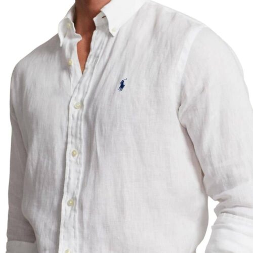 RALPH LAUREN Chemise lin blanc