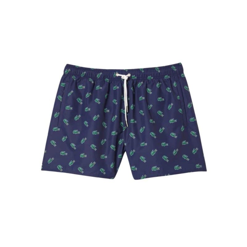 short lacoste marine croco vert