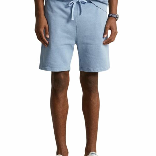 RALPH LAUREN Short molleton bouclé blue