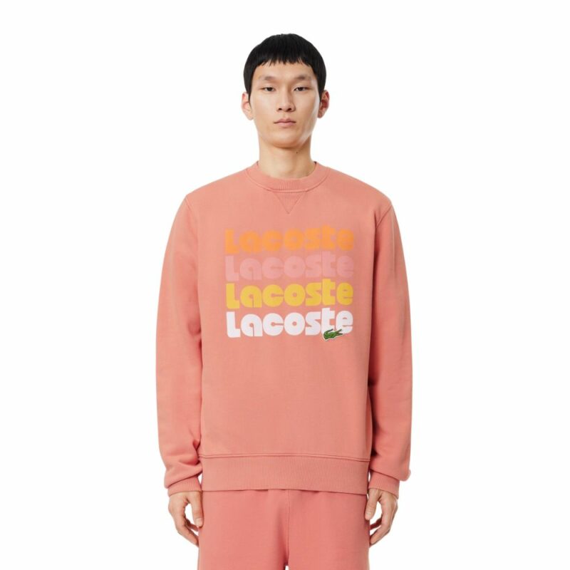 sweatshirt LACOSTE homme jogger imprimé dégradé chez sport aventure à Orange