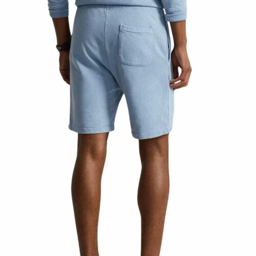 RALPH LAUREN Short molleton bouclé blue