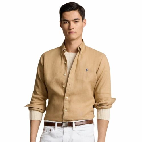 RALPH LAUREN Chemise lin beige