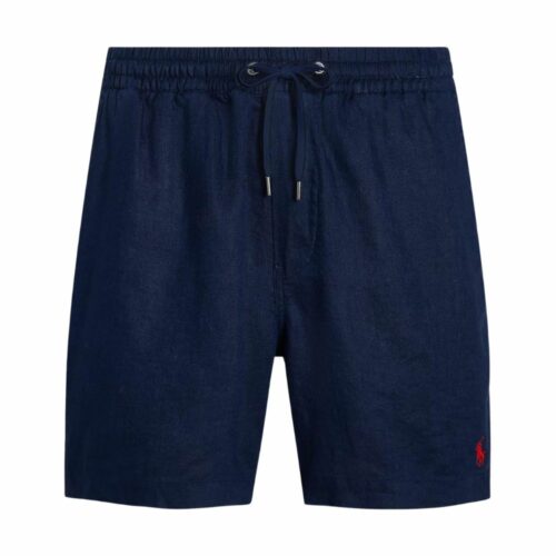 RALPH LAUREN short en lin marine