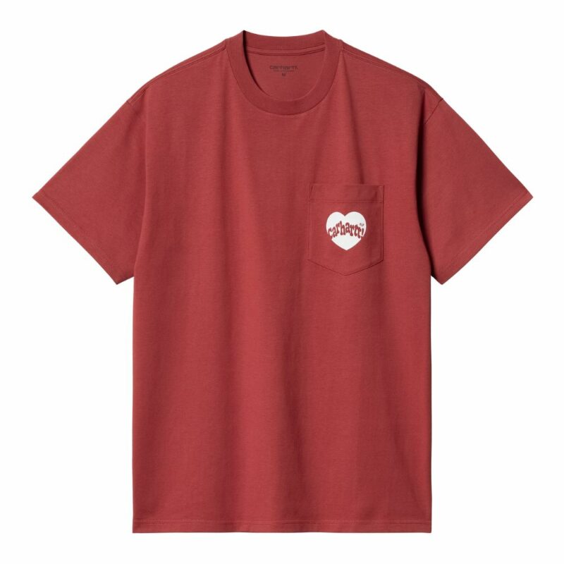 t-shirt carhartt wip amour pocket rouge tuscany chez sport aventure à Orange