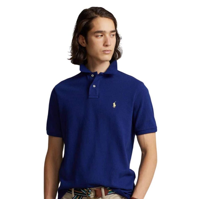 polo ralph lauren slim fit royal bleu chez sport aventure à Orange