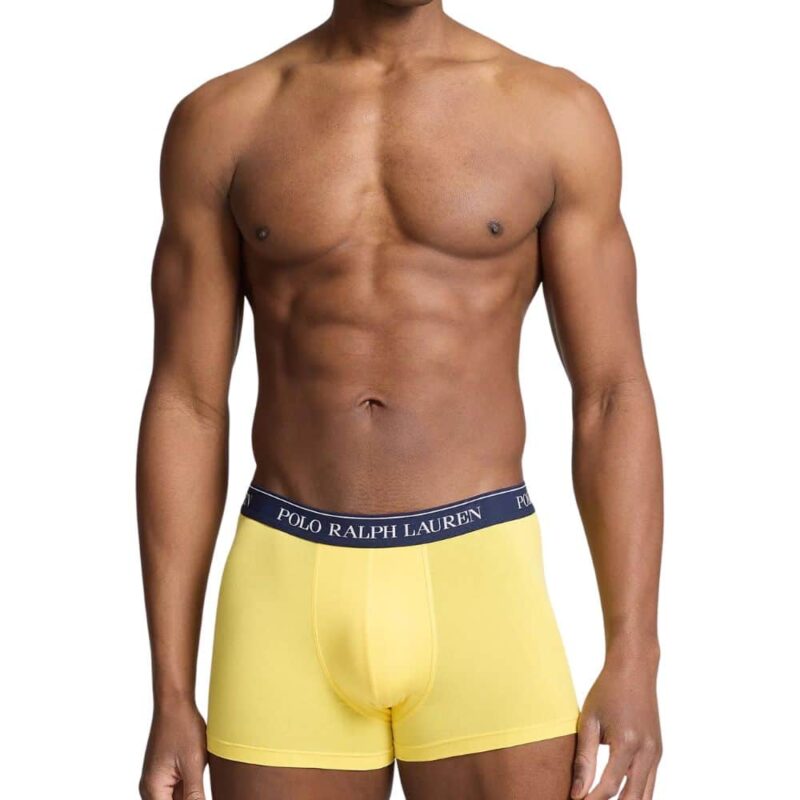 LOT DE 3 BOXERS RALPH LAUREN JAUNE CHEZ SPORT AVENTURE à oRANGE