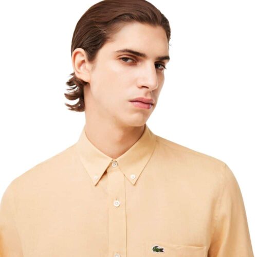 LACOSTE Chemise lin beige