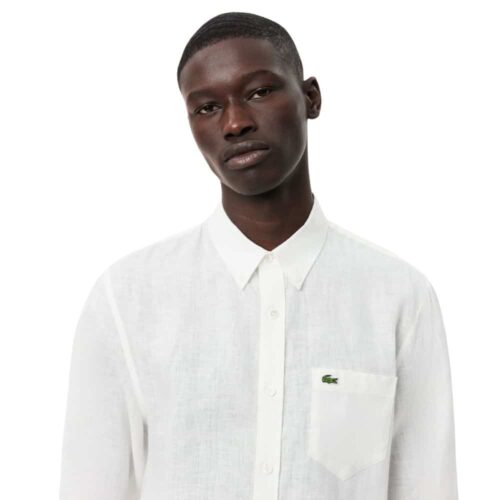 LACOSTE Chemise lin blanc