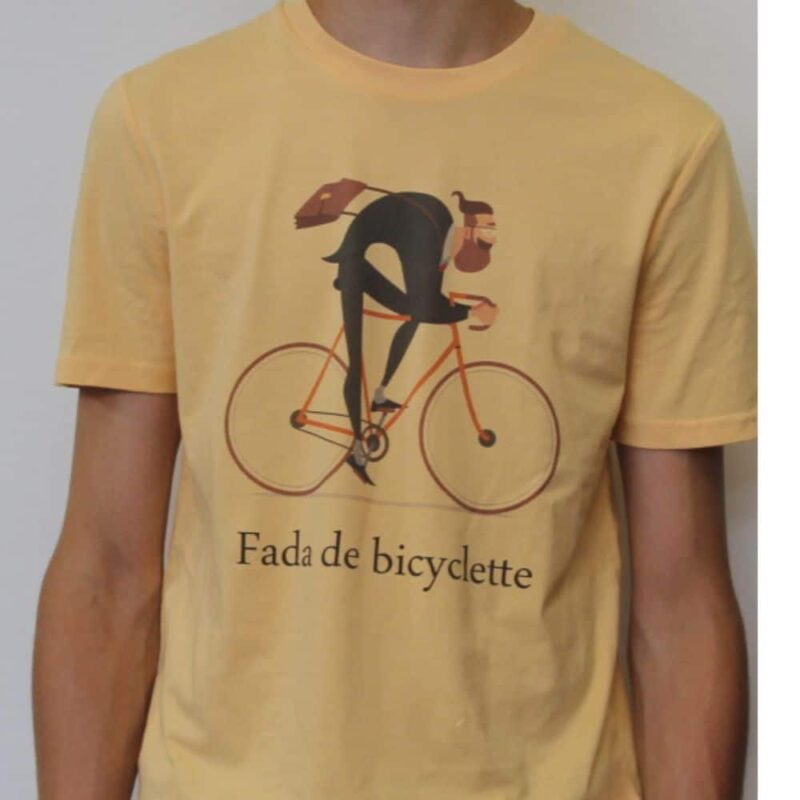 t-shirt en coton biologique en Provence Fada yellow