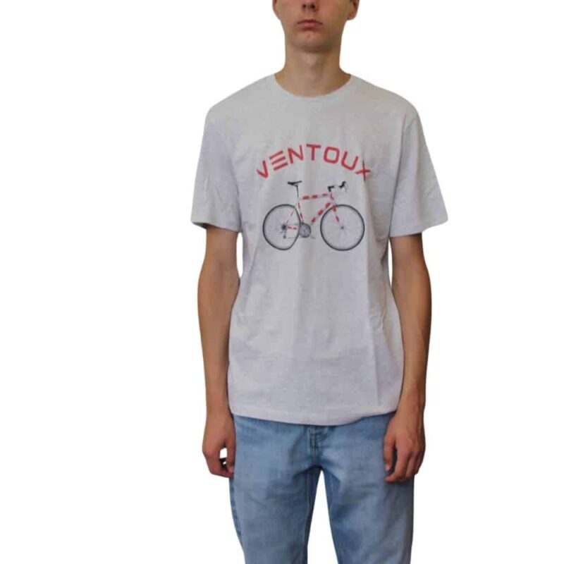 t-shirt vélo à pois grey bonmoment coton bio fabriqué en Provence chez Sport Aventure à Orange. Ventoux