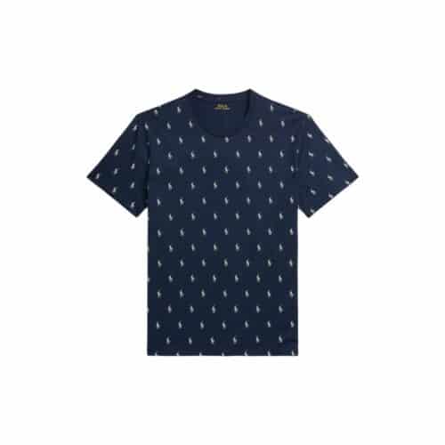 RALPH LAUREN T-shirt imprimé navy