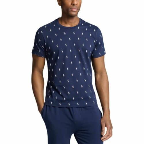 RALPH LAUREN T-shirt imprimé navy