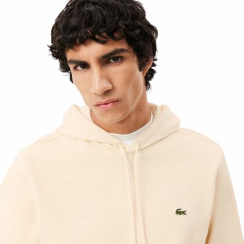 LACOSTE Sweatshirt capuche écru