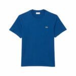 LACOSTE T-shirt coton bleu