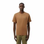 LACOSTE T-shirt coton brun