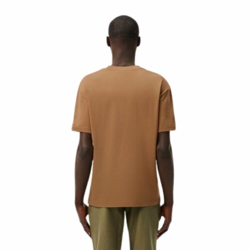 LACOSTE T-shirt coton brun