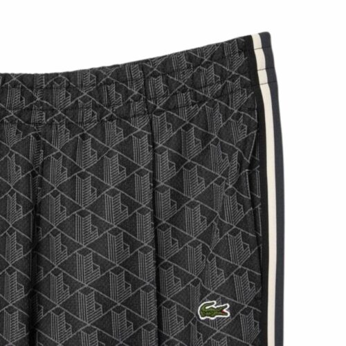 LACOSTE Pantalon jacquard Paris noir